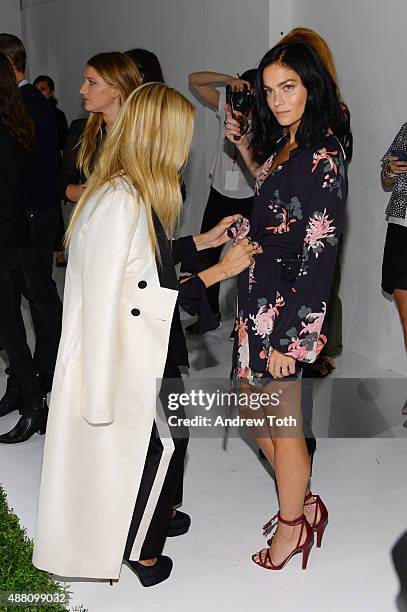 Designer Rachel Zoe , and Leigh Lezark attend the Rachel Zoe Presentation Spring 2016 during New York Fashion Week: The Shows at The Space, Skylight...