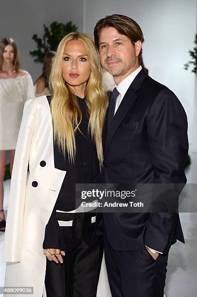 Designer Rachel Zoe , and Rodger Berman attend the Rachel Zoe Presentation Spring 2016 during New York Fashion Week: The Shows at The Space, Skylight...