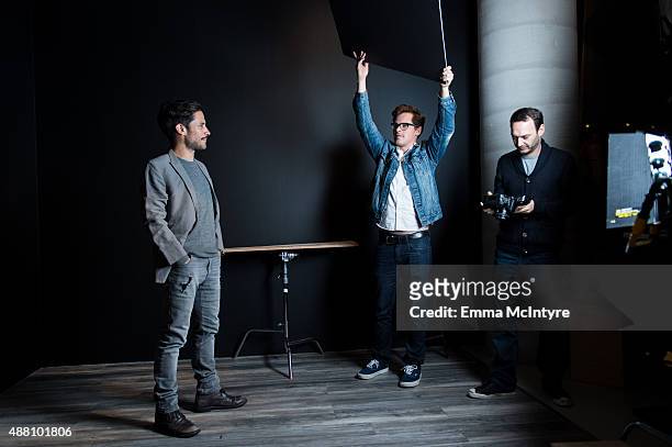 Gael Garcia Bernal poses for a portrait with Jeff Vespa in the Guess Portrait Studio at the Toronto International Film Festival on September 13, 2015...
