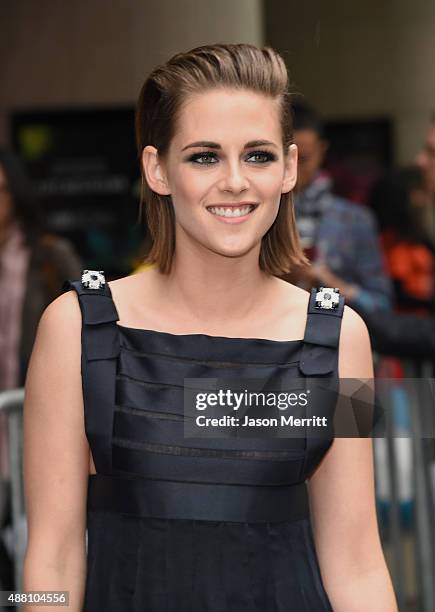 Actress Kristen Stewart attends the "Equals" premiere during the 2015 Toronto International Film Festival at the Princess of Wales Theatre on...