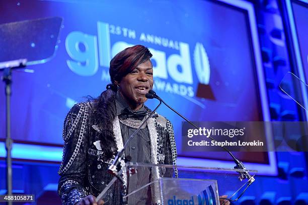 Big Freedia speaks at the 25th Annual GLAAD Media Awards on May 3, 2014 in New York City.