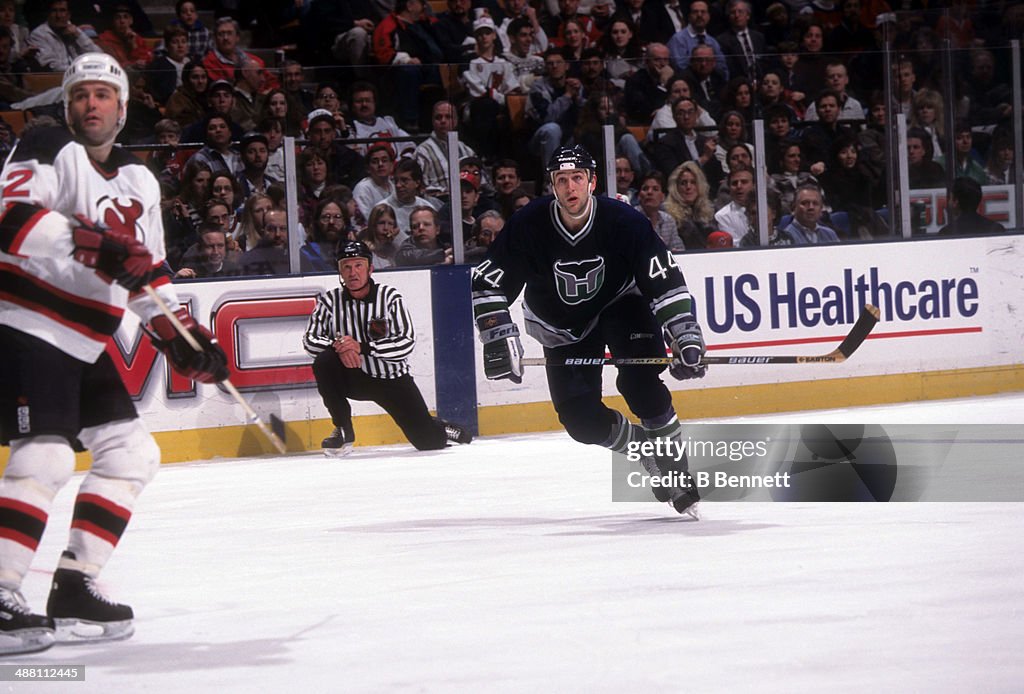Hartford Whalers v New Jersey Devils