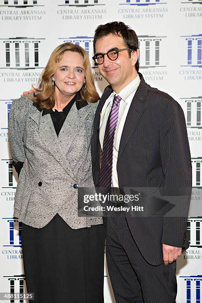 Pam Hobbs and Atom Egoyan attends the "Devil's Knot" premiere at the CALS Ron Robinson Theater on May 03, 2014 in Little Rock, Arkansas.