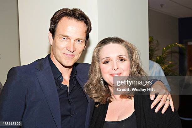 Stephen Moyer and Elizabeth Fowler attend the "Devil's Knot" premiere at the CALS Ron Robinson Theater on May 03, 2014 in Little Rock, Arkansas.