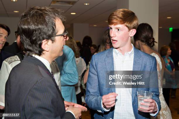 Atom Egoyan and Seth Merriweather attend the "Devil's Knot" premiere at the CALS Ron Robinson Theater on May 03, 2014 in Little Rock, Arkansas.