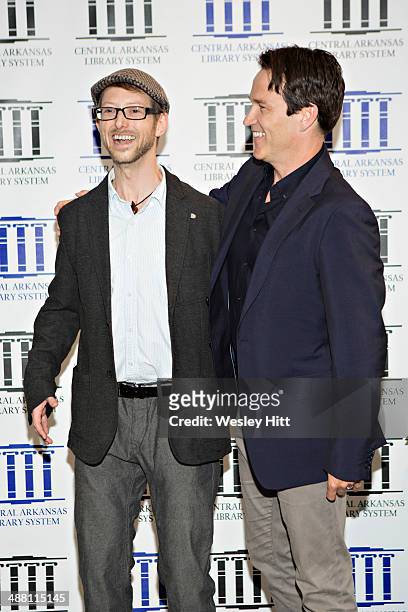 Jason Baldwin and Stephen Moyer the "Devil's Knot" premiere at the CALS Ron Robinson Theater on May 03, 2014 in Little Rock, Arkansas.