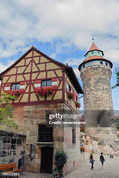 imperial castle in nuremberg - nuremberg stock pictures, royalty-free photos & images