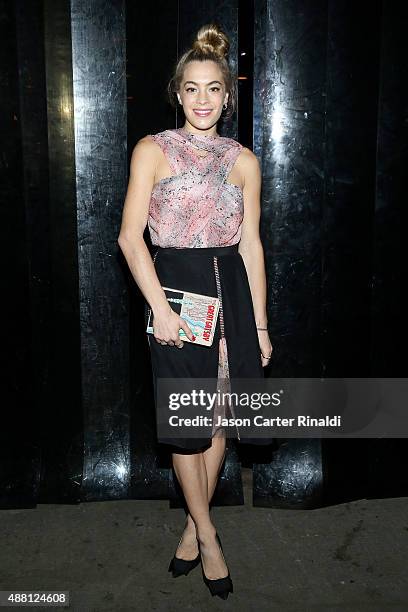 Chelsea Leyland seen around Skylight at Moynihan Station during Spring 2016 New York Fashion Week: The Shows on September 13, 2015 in New York City.