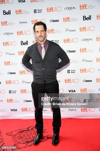 Actor Aaron Abrams attends "Closet Monster" photo call during the 2015 Toronto International Film Festival at Ryerson Theatre on September 13, 2015...