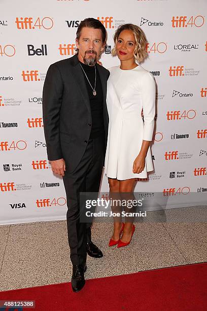 Ethan Hawke and Carmen Ejogo attend 2015 Toronto International Film Festival - "Born To Be Blue" Premiere at Winter Garden Theatre on September 13,...