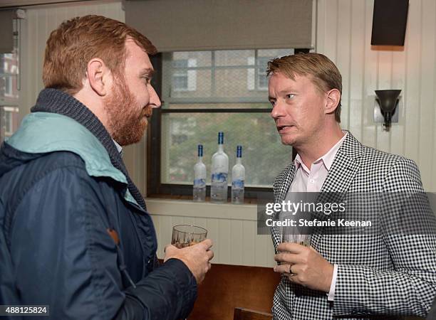 Cinematographer John Guleserian and writer Nathan Parker attend the Equals TIFF party hosted by GREY GOOSE Vodka and Soho House Toronto at Soho House...