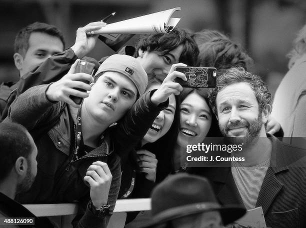 Actor Chris O'Dowd attends "The Program" premiere during the 2015 Toronto International Film Festival at Roy Thomson Hall on September 13, 2015 in...