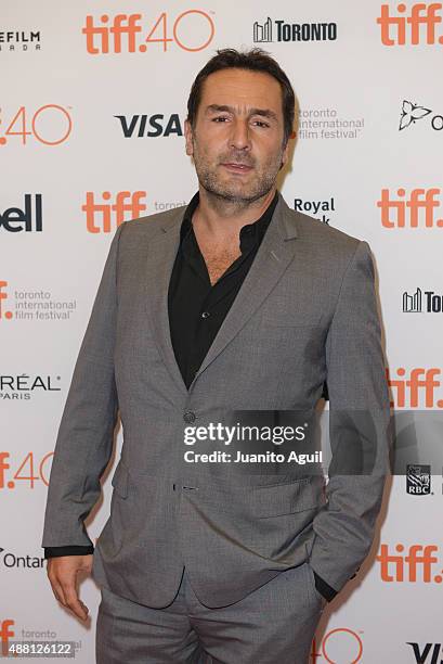 Actor Gilles Lellouche attends the premiere of 'Families' at Princess of Wales Theatre during 2015 Toronto International Film Festival on September...