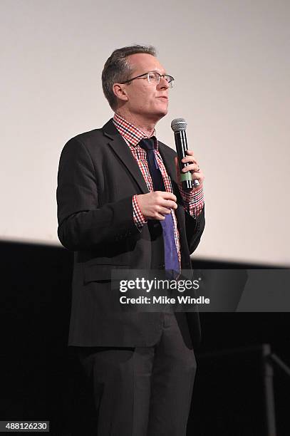 Documentary programmer Thom Powers attends the "Janis: Little Girl Blue" premiere during the 2015 Toronto International Film Festival at Bloor Hot...