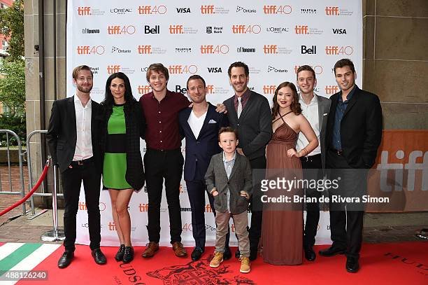 Director Stephen Dunn, Actress Joanne Kelly, Actor Connor Jessup, Producer Kevin Krikst, Jack Fulton, Actor Aaron Abrams, Actress Sofia Banzhaf,...