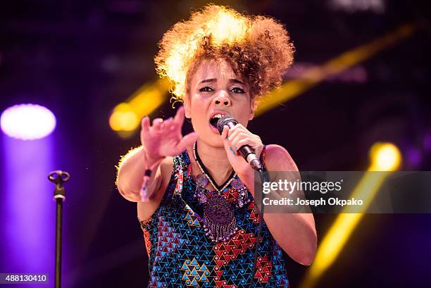 Andreya Triana performs on day 4 of Bestival at Robin Hill Country Park on September 13, 2015 in Newport, Isle of Wight.