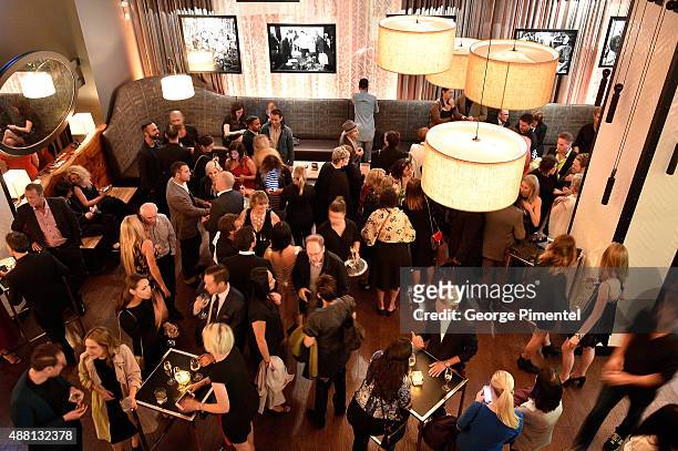 Guests attend the Vanity Fair toast of "Freeheld" at TIFF 2015 presented by Hugo Boss and supported by Jaeger-LeCoultre at Montecito Restaurant on...