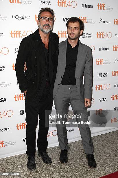 Actor Jeffrey Dean Morgan and director Jonas Cuaron attend the "Desierto" premiere during the 2015 Toronto International Film Festival held at The...
