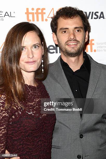 Director and writer Jonas Cuaron and guest attend the "Desierto" premiere during the 2015 Toronto International Film Festival held at The Elgin on...