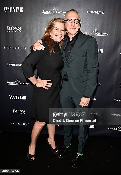 Senior West Coast Editor Krista Smith and Producer Michael Shamberg at the Vanity Fair toast of "Freeheld" at TIFF 2015 presented by Hugo Boss and...