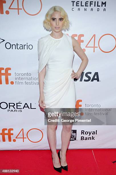 Actress Jeannine Kaspar attends the "Freeheld" premiere during the 2015 Toronto International Film Festival at Roy Thomson Hall on September 13, 2015...
