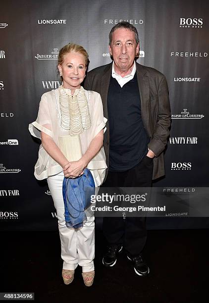 Director Ivan Reitman and Genevieve Robert at the Vanity Fair toast of "Freeheld" at TIFF 2015 presented by Hugo Boss and supported by...