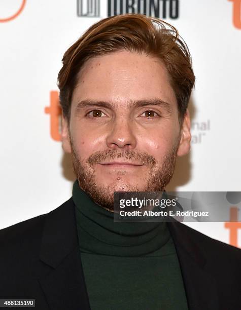 Actor Daniel Brühl attends the "Colonia" premiere during the 2015 Toronto International Film Festival at the Princess of Wales Theatre on September...