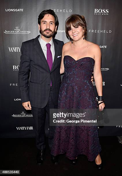 Director Peter Sollett and guest at the Vanity Fair toast of "Freeheld" at TIFF 2015 presented by Hugo Boss and supported by Jaeger-LeCoultre at...