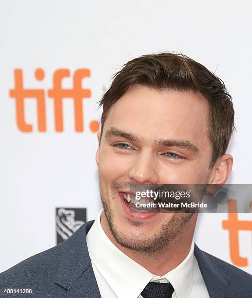 Nicholas Hoult attends the 'Equals' premiere during the 2015 Toronto International Film Festival at the Princess of Wales Theatre on September 13,...