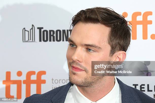 Nicholas Hoult attends the 'Equals' premiere during the 2015 Toronto International Film Festival at the Princess of Wales Theatre on September 13,...