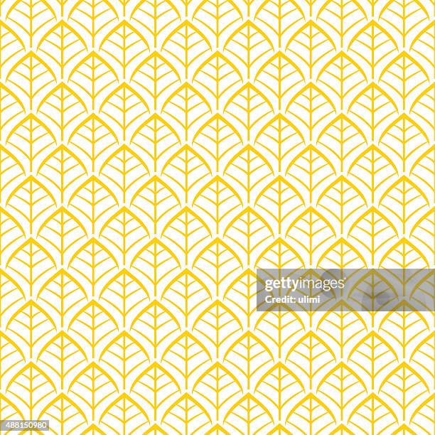 seamless pattern - leaf background stock illustrations