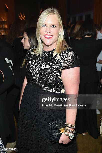 Marjorie Gubelmann attends the new Gold Collection fragrance launch hosted by Michael Kors featuring Duran Duran at Top of The Standard Hotel on...