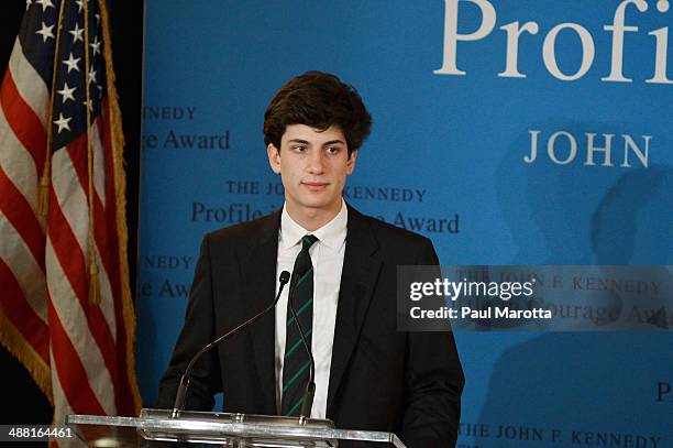 Jack Schlossberg attends the 2014 John F. Kennedy Profile In Courage Award Ceremony at The John F. Kennedy Presidential Library And Museum on May 4,...