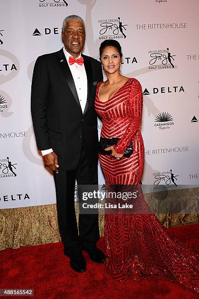 Julius and Dorys Erving attend The Julius Erving "Black Tie" Ball Event at The Rittenhouse Hotel on September 13, 2015 in Philadelphia, Pennsylvania.