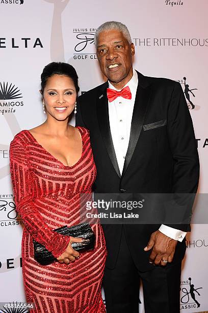 Dorys and Julius Erving attend The Julius Erving "Black Tie" Ball Event at The Rittenhouse Hotel on September 13, 2015 in Philadelphia, Pennsylvania.