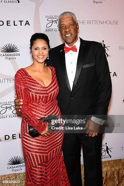 Dorys and Julius Erving attend The Julius Erving "Black Tie" Ball Event at The Rittenhouse Hotel on September 13, 2015 in Philadelphia, Pennsylvania.