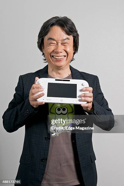 Portrait of Japanese video games designer and producer Shigeru Miyamoto, photographed at Nintendo headquarters in Kyoto, Japan, on July 25, 2014....