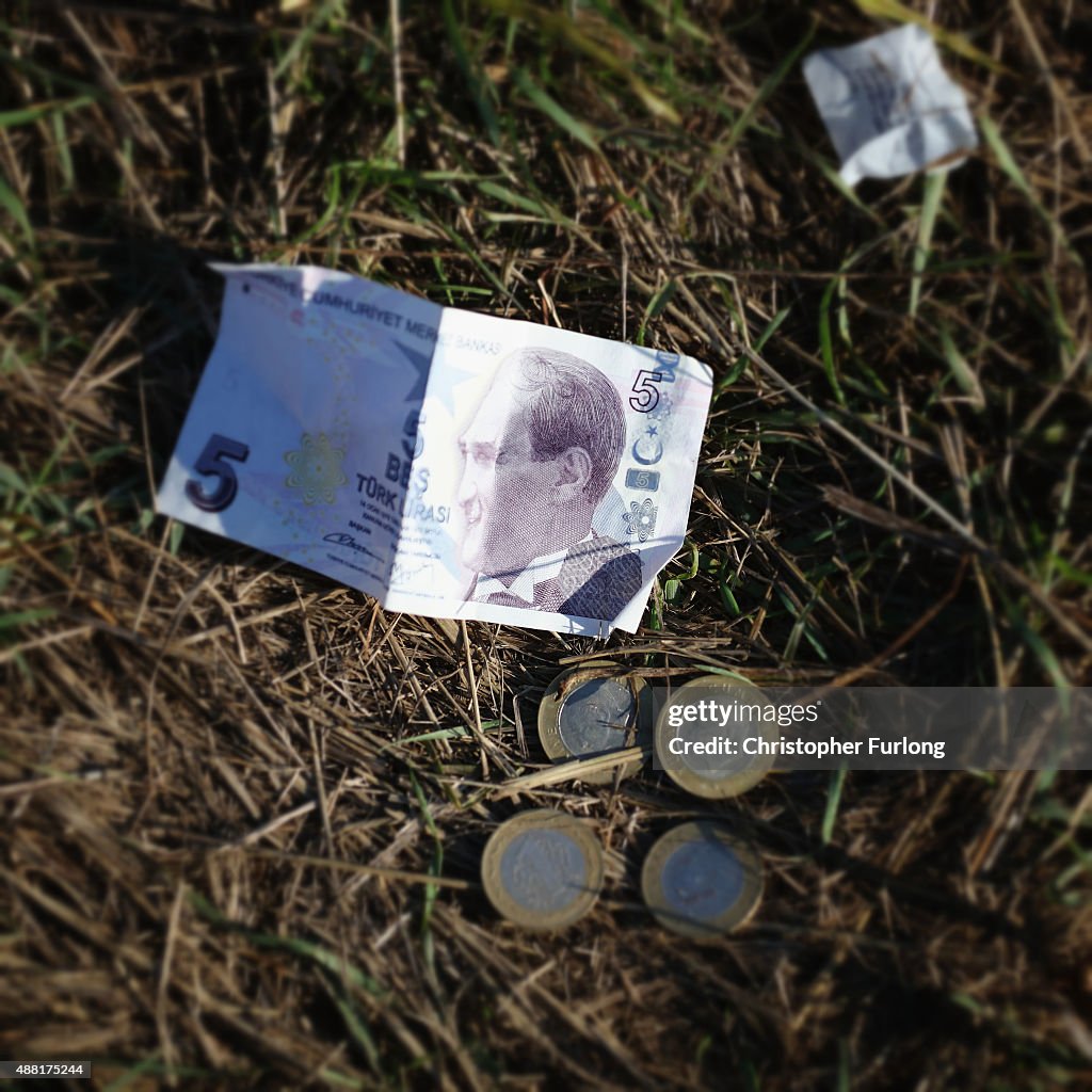 Discarded Items Of The Migrant's Journey Scattered Across The Hungarian Border
