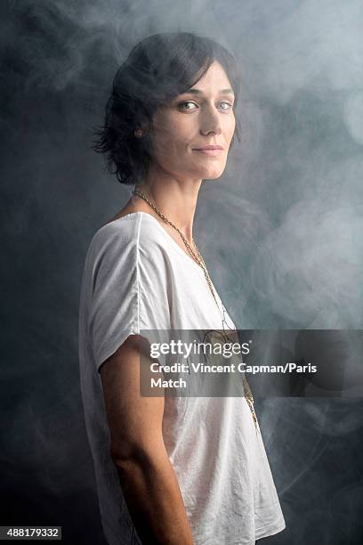 Actor Clotilde Hesme is photographed for Paris Match on August 31, 2015 in Paris, France.