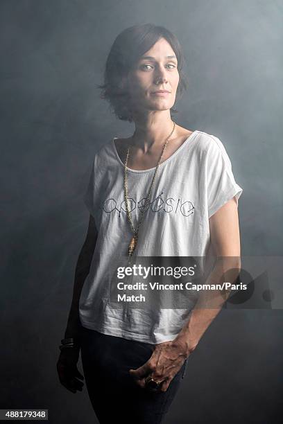 Actor Clotilde Hesme is photographed for Paris Match on August 31, 2015 in Paris, France.