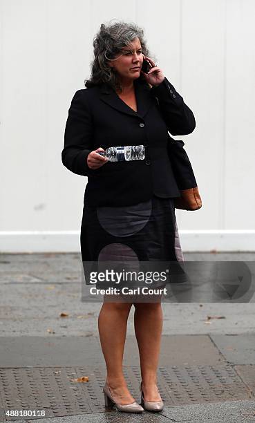 Newly announced Labour Party Shadow Secretary of State for Health Heidi Alexander arrives at Parliament ahead of a debate over the Trade Union Bill...