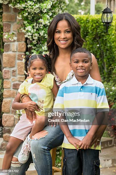 Boxer Laila Ali is photographed for USA Today's Back to School Magazine on May 8, 2015 in Calabasas, California.