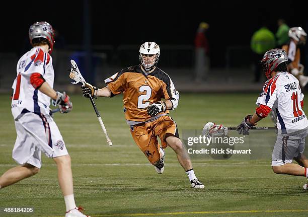 Dave Lawson of the Rochester Rattlers plays against the Boston Cannons at Sahlen's Stadium on May 2, 2014 in Rochester, New York. Rochester won 8-7.