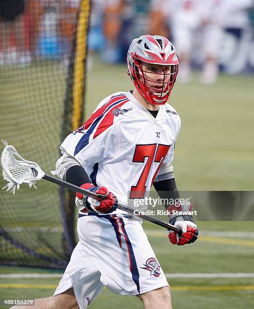 Kyle Sweeney of the Boston Cannons plays against the Rochester Rattlers at Sahlen's Stadium on May 2, 2014 in Rochester, New York. Rochester won 8-7.