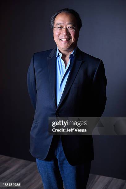 Cellist Yo-Yo Ma from "The Music of Strangers" poses for a portrait during the 2015 Toronto International Film Festival at the TIFF Bell Lightbox on...