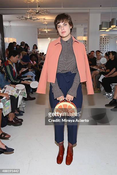 Tallulah Willis attends the Eckhaus Latta fashion show during Spring 2016 New York Fashion Week on September 14, 2015 in New York City.