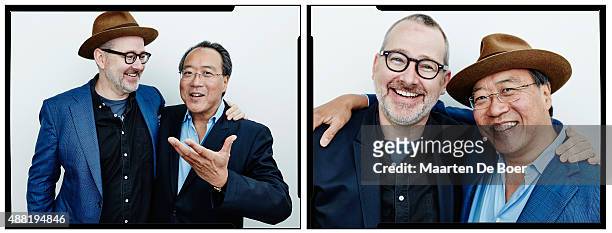 Producer Morgan Neville and Cellist Yo-Yo Ma from "The Music of Strangers" pose for a portrait during the 2015 Toronto International Film Festival at...