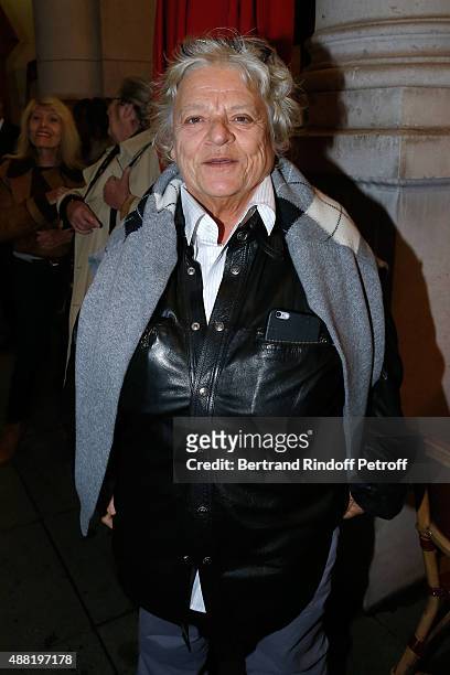 Director Josee Dayan attends 'Le Mensonge' : Theater Play. Held at Theatre Edouard VII on September 14, 2015 in Paris, France.