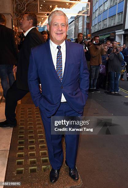 Cameron Mackintosh attends the press night of "Photograph 51" at Noel Coward Theatre on September 14, 2015 in London, England.