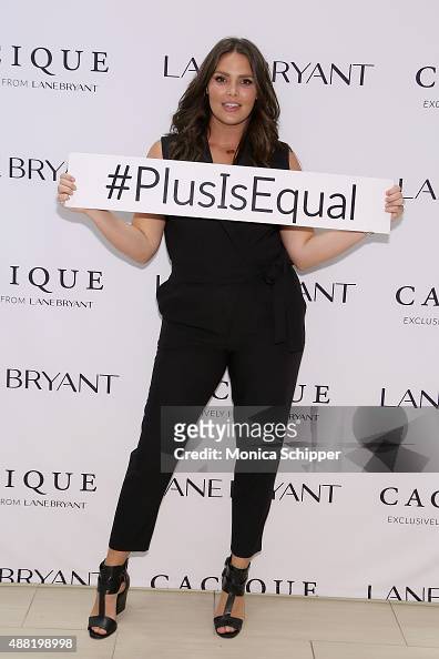 Model Candice Huffine attends the Lane Bryant launch of the... News ...
